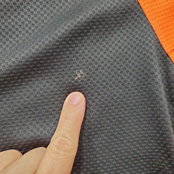 Mizuno Baseball Wind Lite Performance Pullover Shirt Black Orange Men Sz 2XL - Picture 11 of 11